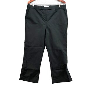 3.1 Phillip Lim Cropped Dress Pants Womens 12 Black Casual Office Business